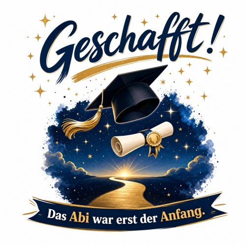 Tasse »Geschafft! Das Abi war erst der Anfang«