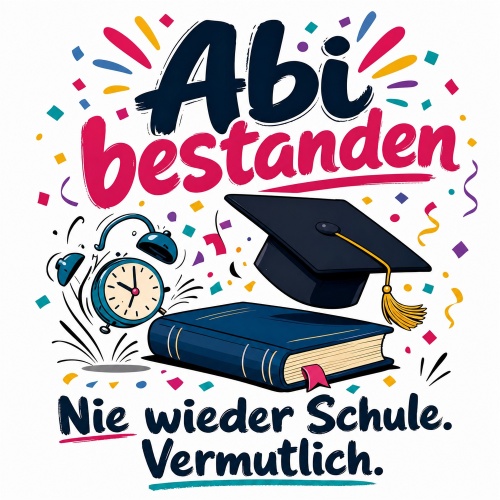 Tasse »Abi bestanden – Nie wieder Schule....