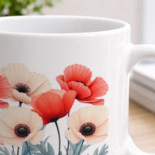 Tasse »Floral Rot«