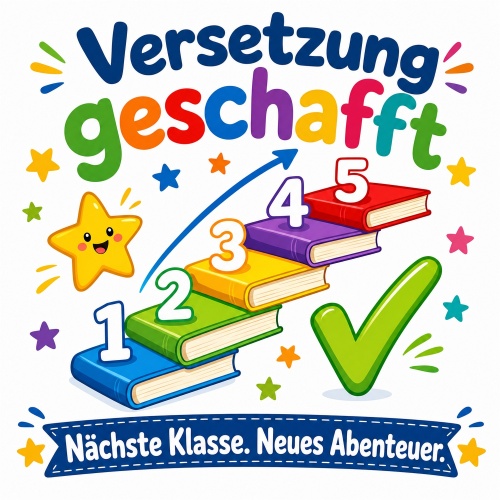 Tasse »Versetzung geschafft – Nächste...