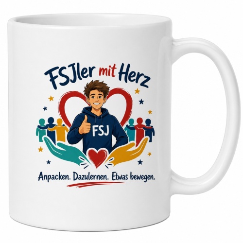 Tasse »FSJler mit Herz«