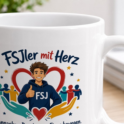 Tasse »FSJler mit Herz«