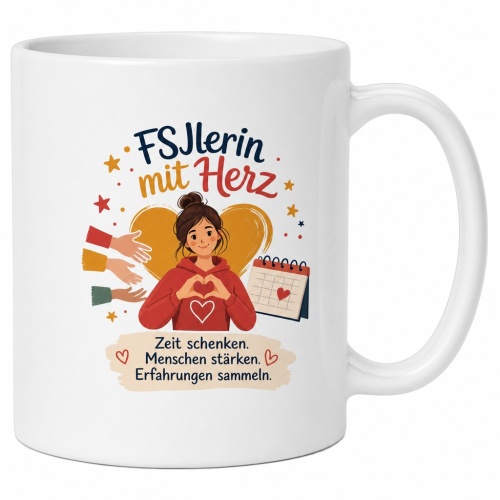Tasse »FSJlerin mit Herz«