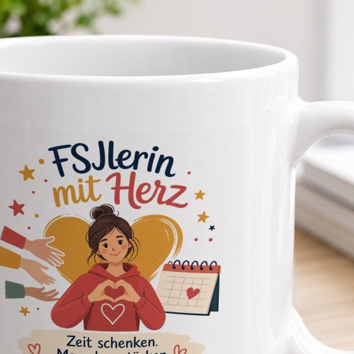 Tasse »FSJlerin mit Herz«