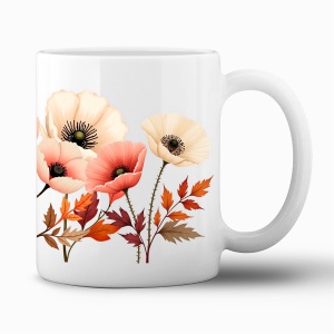 Tasse "Floral Rot"