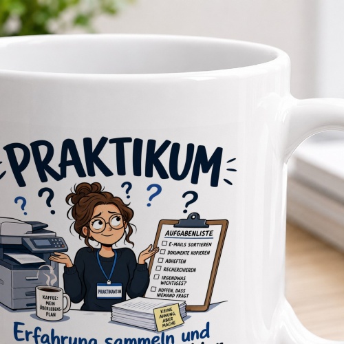 Tasse »Praktikum – Erfahrung sammeln«
