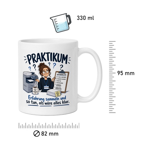 Tasse »Praktikum – Erfahrung sammeln«