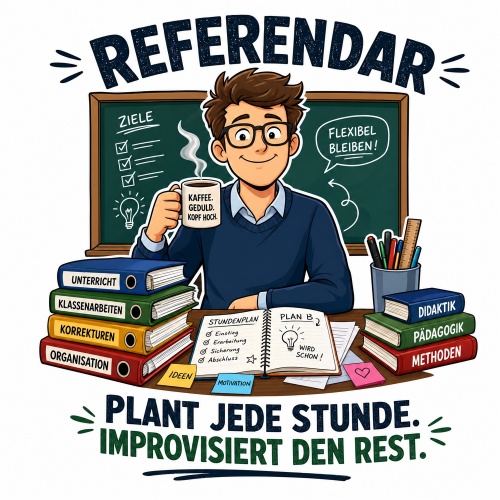 Tasse »Referendar – Plant jede Stunde«