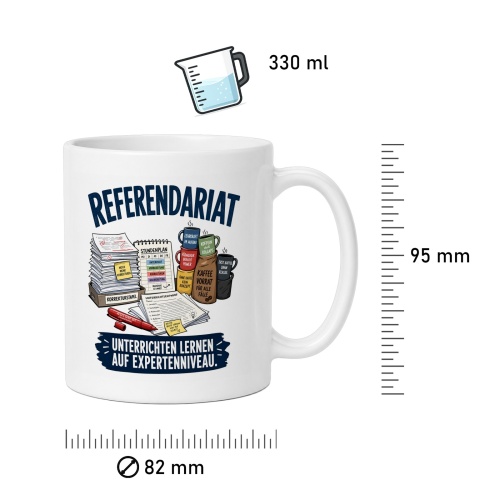 Tasse »Referendariat – Unterrichten lernen auf Expertenniveau«