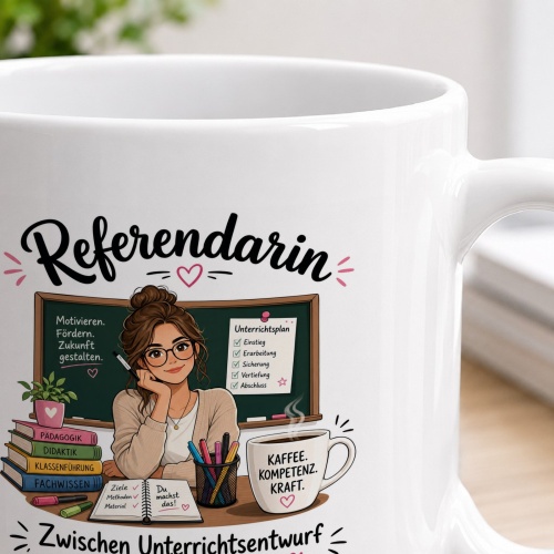 Tasse »Referendarin – Zwischen Unterrichtsentwurf und echter Leidenschaft«