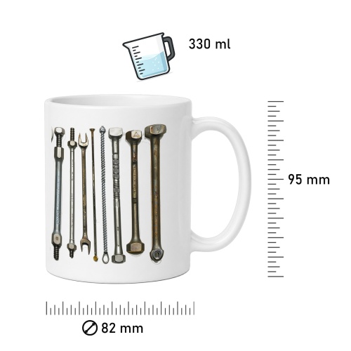 Tasse »Werkzeug-Motiv für Handwerker«