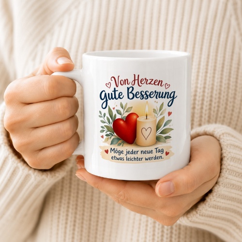 Tasse »Von Herzen Gute Besserung«