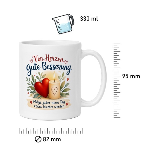 Tasse »Von Herzen Gute Besserung«