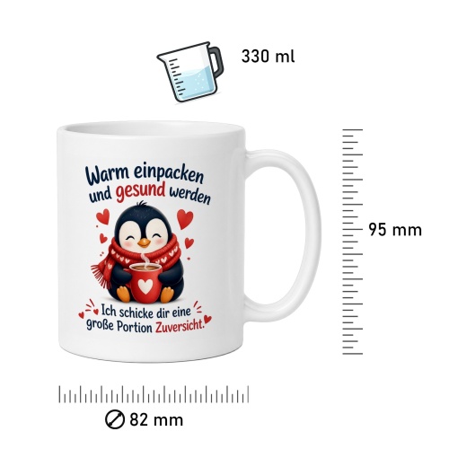 Tasse »Warm einpacken und gesund werden«