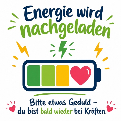 Tasse »Energie wird nachgeladen«