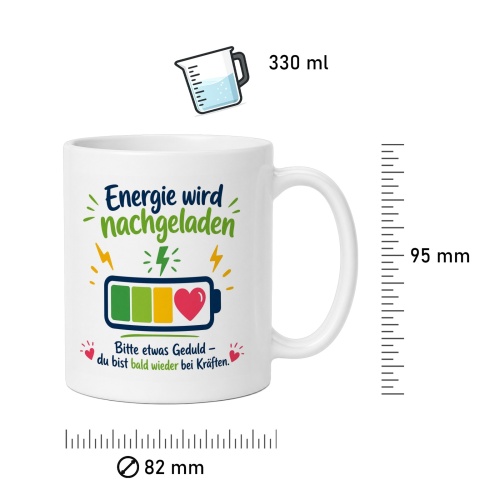 Tasse »Energie wird nachgeladen«