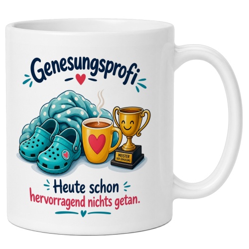 Tasse »Genesungsprofi – Heute schon...
