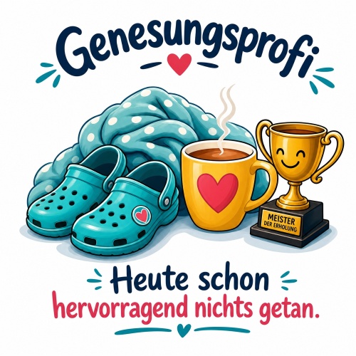 Tasse »Genesungsprofi – Heute schon...