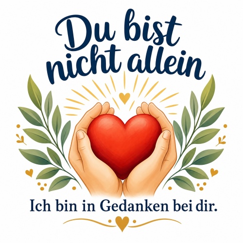 Tasse »Du bist nicht allein«
