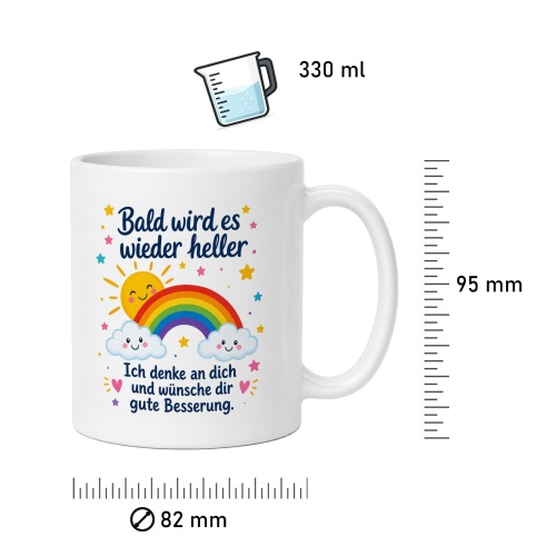 Tasse »Bald wird es wieder heller«
