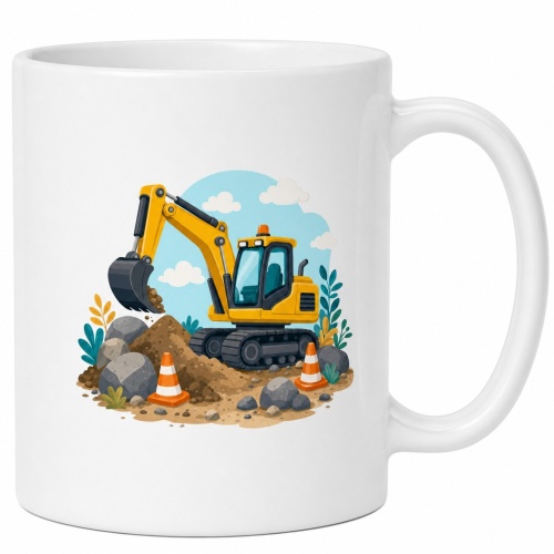 Tasse »Bagger-Motiv für Kinder«