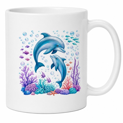Tasse »Delfin & Korallenriff«