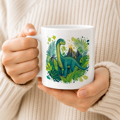 Tasse »Dinosaurier im Dschungel«
