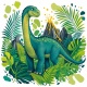 Tasse »Dinosaurier im Dschungel«