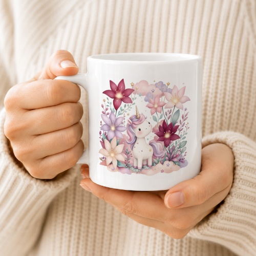 Tasse »Einhorn und Blumenzauber«