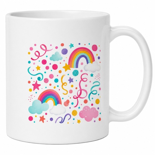Tasse »Regenbogen & Konfetti«