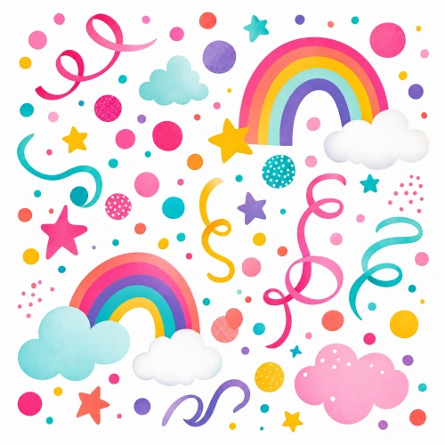 Tasse »Regenbogen & Konfetti«