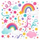 Tasse »Regenbogen & Konfetti«