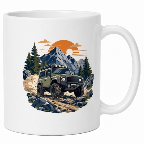 Tasse »Offroad Abenteuer im Gebirge«