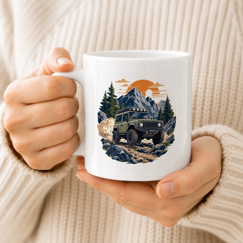 Tasse »Offroad Abenteuer im Gebirge«