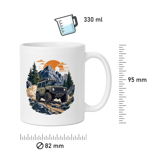 Tasse »Offroad Abenteuer im Gebirge«