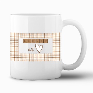 Tasse "Lehrer mit Herz"