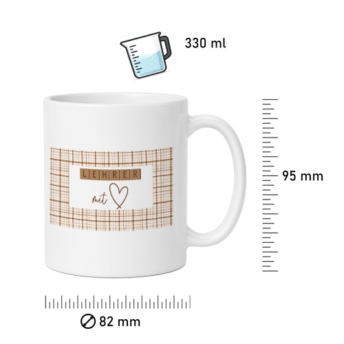 Tasse »Lehrer mit Herz«