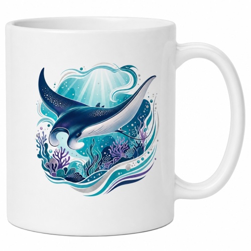 Tasse »Mantarochen & Korallenriff«