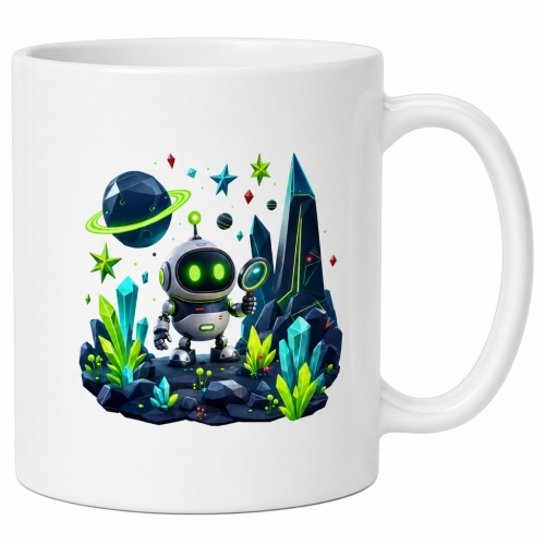 Tasse »Roboter im Kristall-Universum«