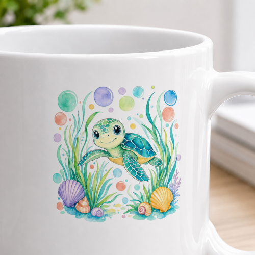 Tasse »Süße Meeresschildkröte im...