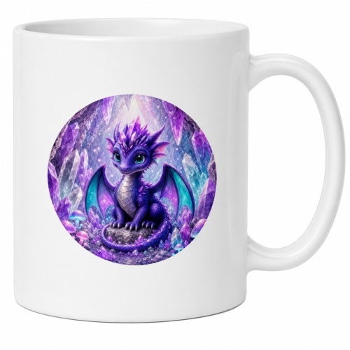 Tasse »Kleiner Drache in Kristallhöhle«