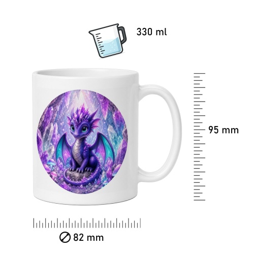 Tasse »Kleiner Drache in Kristallhöhle«