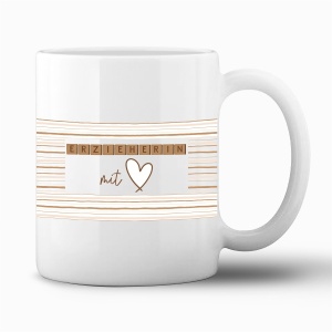 Tasse "Erzieherin mit Herz"