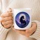 Tasse »Schwarzes Pferd im Mondlicht«