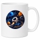 Tasse »Weltraum mit Rakete & Planeten«