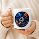 Tasse »Weltraum mit Rakete & Planeten«