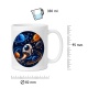 Tasse »Weltraum mit Rakete & Planeten«
