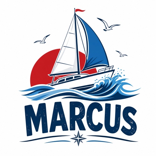 Tasse »Segelboot mit Name Marcus«