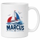 Tasse »Segelboot mit Name Marcus«