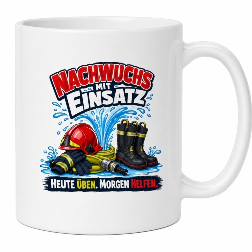 Tasse »Nachwuchs mit Einsatz – Heute...